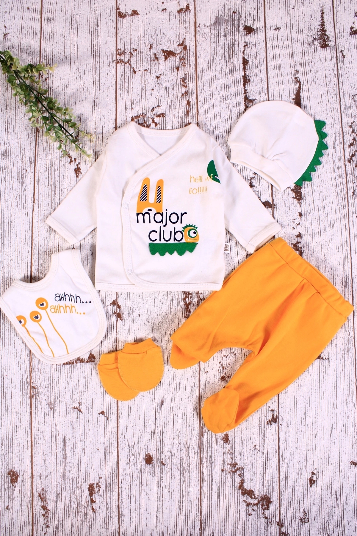 لباس خروجی بیمارستان نوزاد پسرانه  Babydonat با کد P197S5226