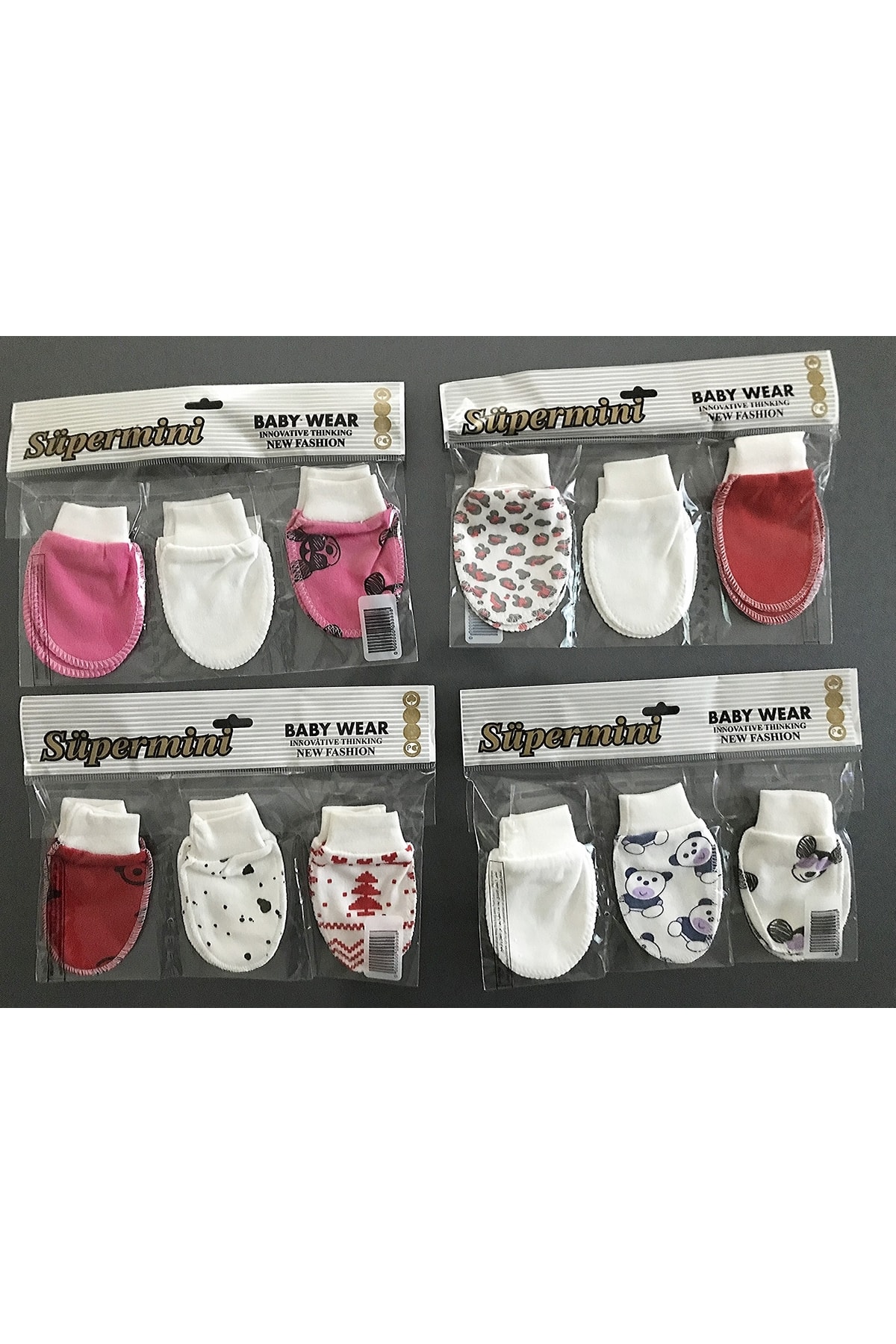 دستکش نوزاد دخترانه  Süpermini با کد LTF55