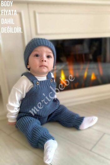 رامپر و سرهمی نوزاد پسرانه – دخترانه مریچ عزیزم Meriç bebe با کد 3702-SELANİK-SALOPET