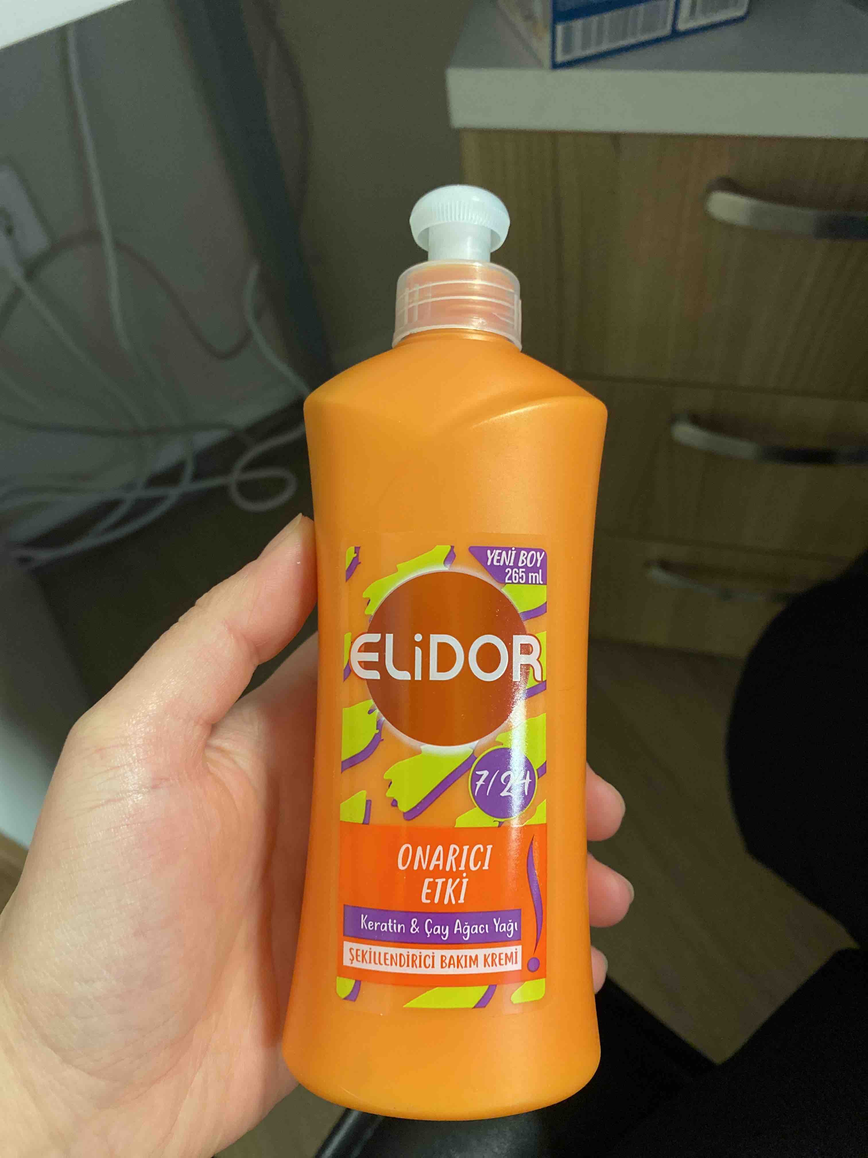 نرم کننده مو الیدور اورجینال Elidor 8683130039489 24/7 Styling Hair Care Cream Repair Effect Keratin & Tea Tree Oil 265 ml photo review
