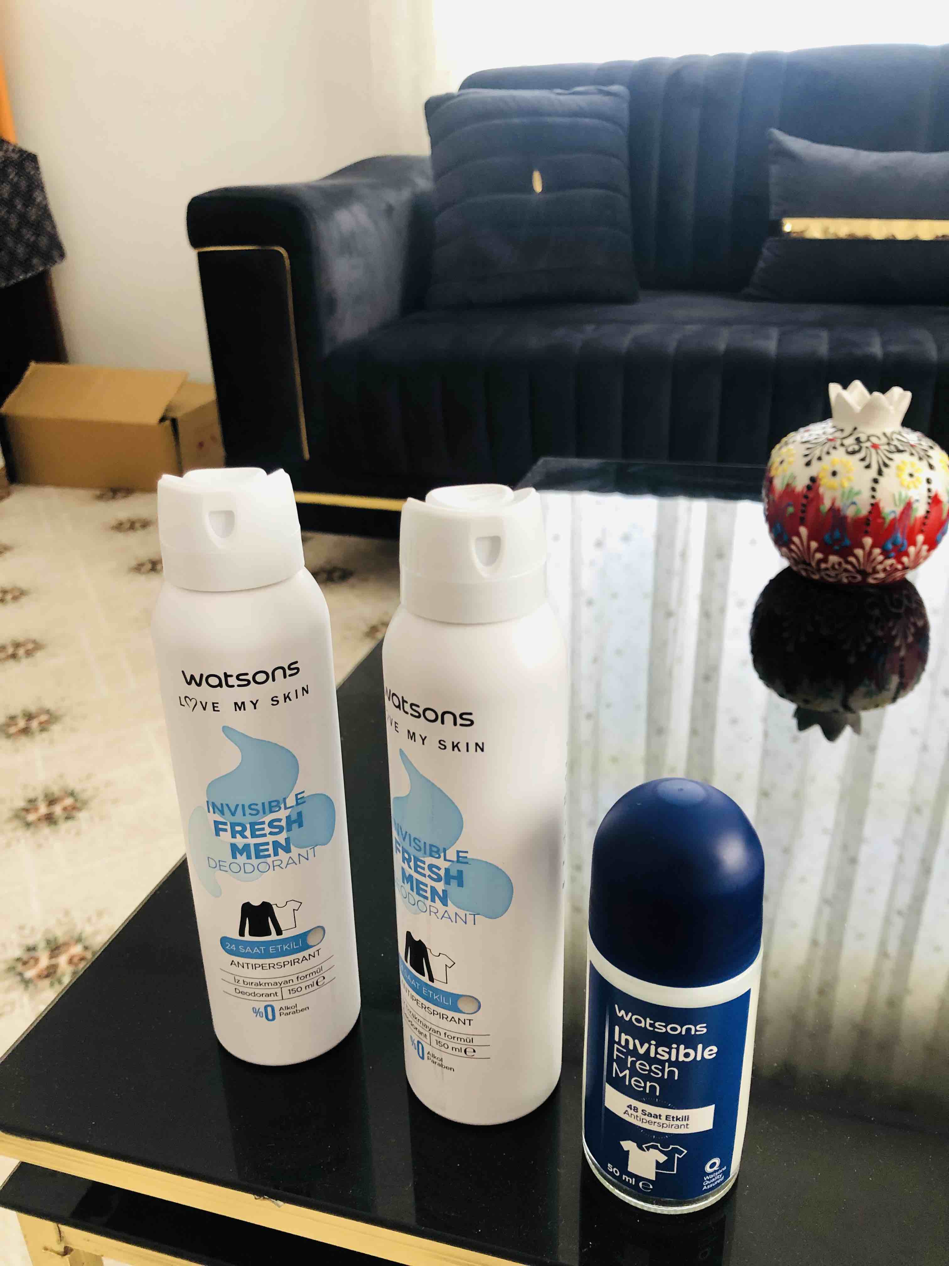 دئودورانت - رول آن واتسون اورجینال Watsons 23999008597183 Invisible Fresh Men 24 Hour Effective Deodorant Spray 150 ml photo review