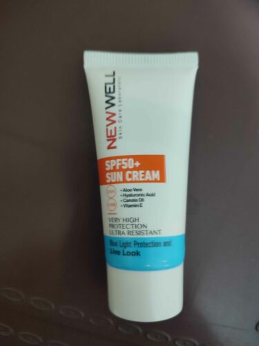ضد آفتاب صورت خوب جدید اورجینال New Well T10001 3 Pieces Tone Equalizing High Protection Effective SPF50 Brightening Pink Face Sun Cream 50 ml photo review