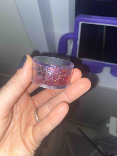 روشن کننده ماو اورجینال mov  glitterjel2 Gel Formed Bright Glitter Face Makeup & Body &hair No:2 Lilac photo review