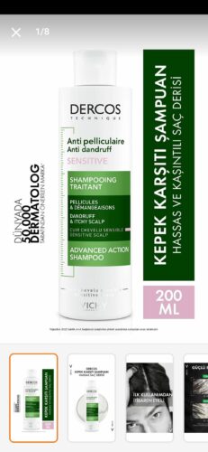شامپو ویشی اورجینال Vichy 3337871323394 Dercos Anti Dandruff Anti-Dandruff Shampoo 200 ml - Sensitive Scalp photo review