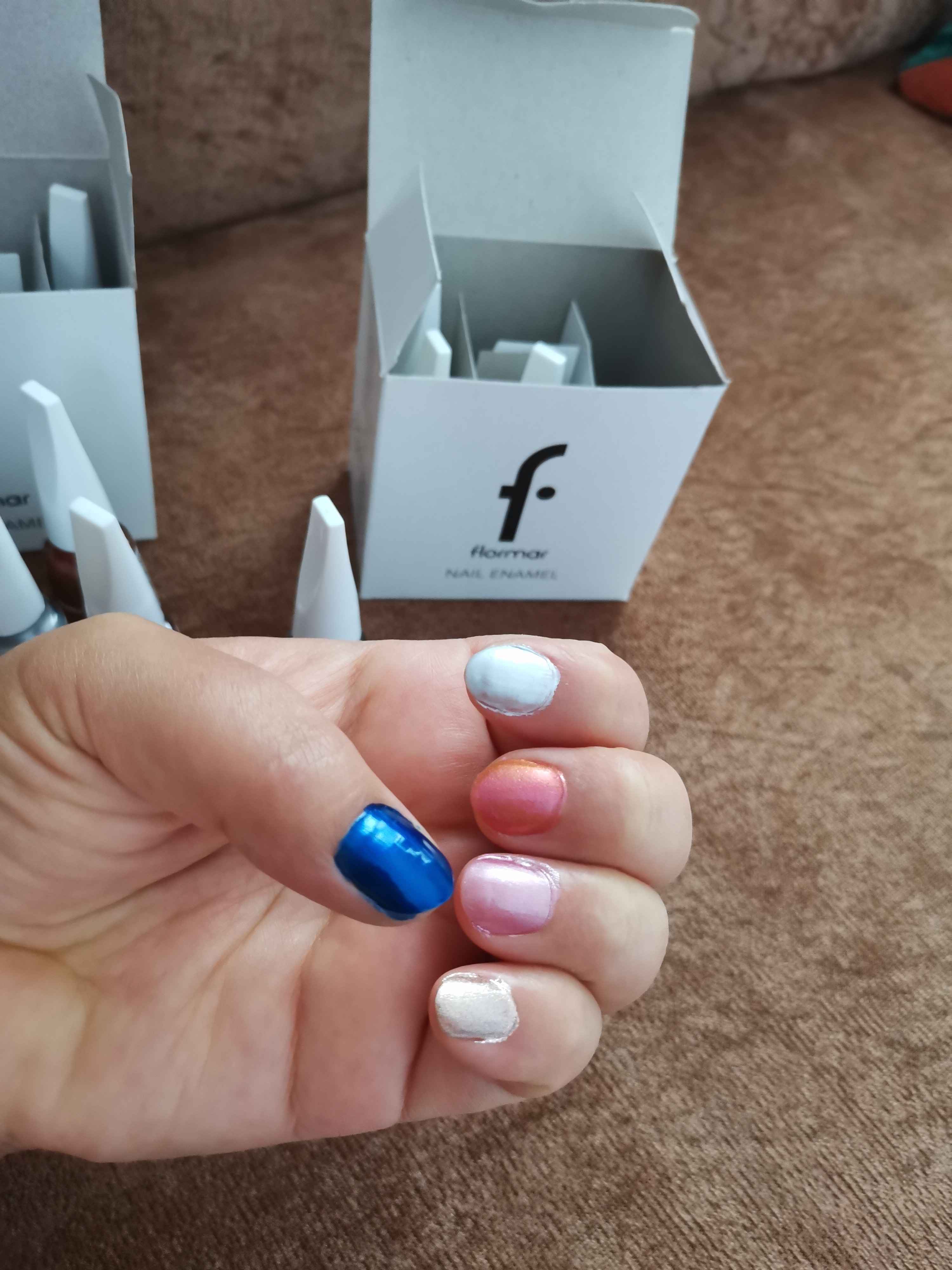 لاک ناخن فلورمار اورجینال Flormar 810668 Pearlescent Shiny Nail Polish (ORANGE) - Pearly Nail Enamel - Pl459 Frolic - 8682536035668 photo review