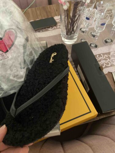 دمپایی بامبی اورجینال Bambi K046651521 Black Women's Slippers K04665152109 photo review