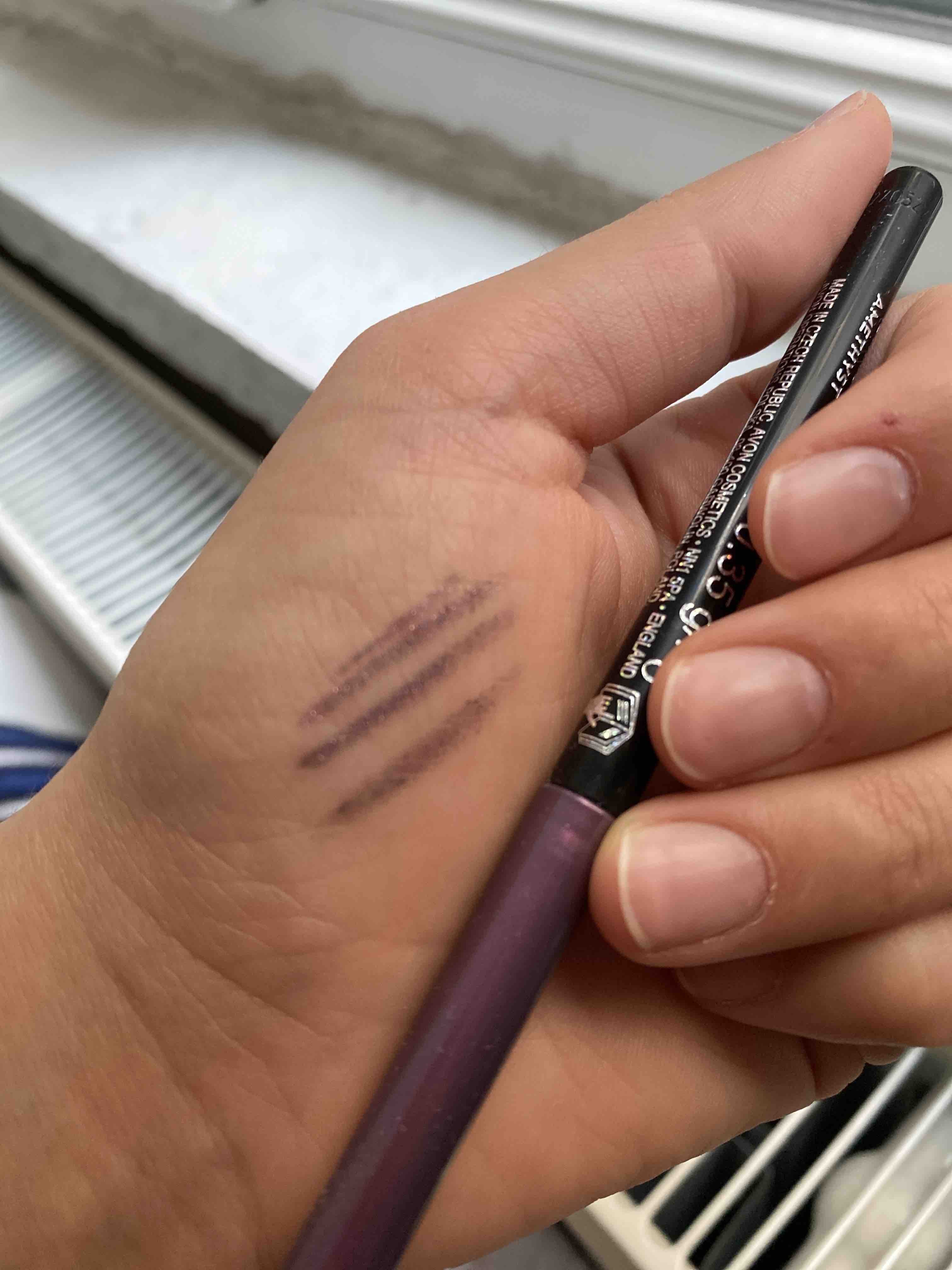 خط چشم آوون اورجینال Avon GOZ0512 Glimmersticks Shimmer Lift Waterproof Eye Pencil Amethyst photo review