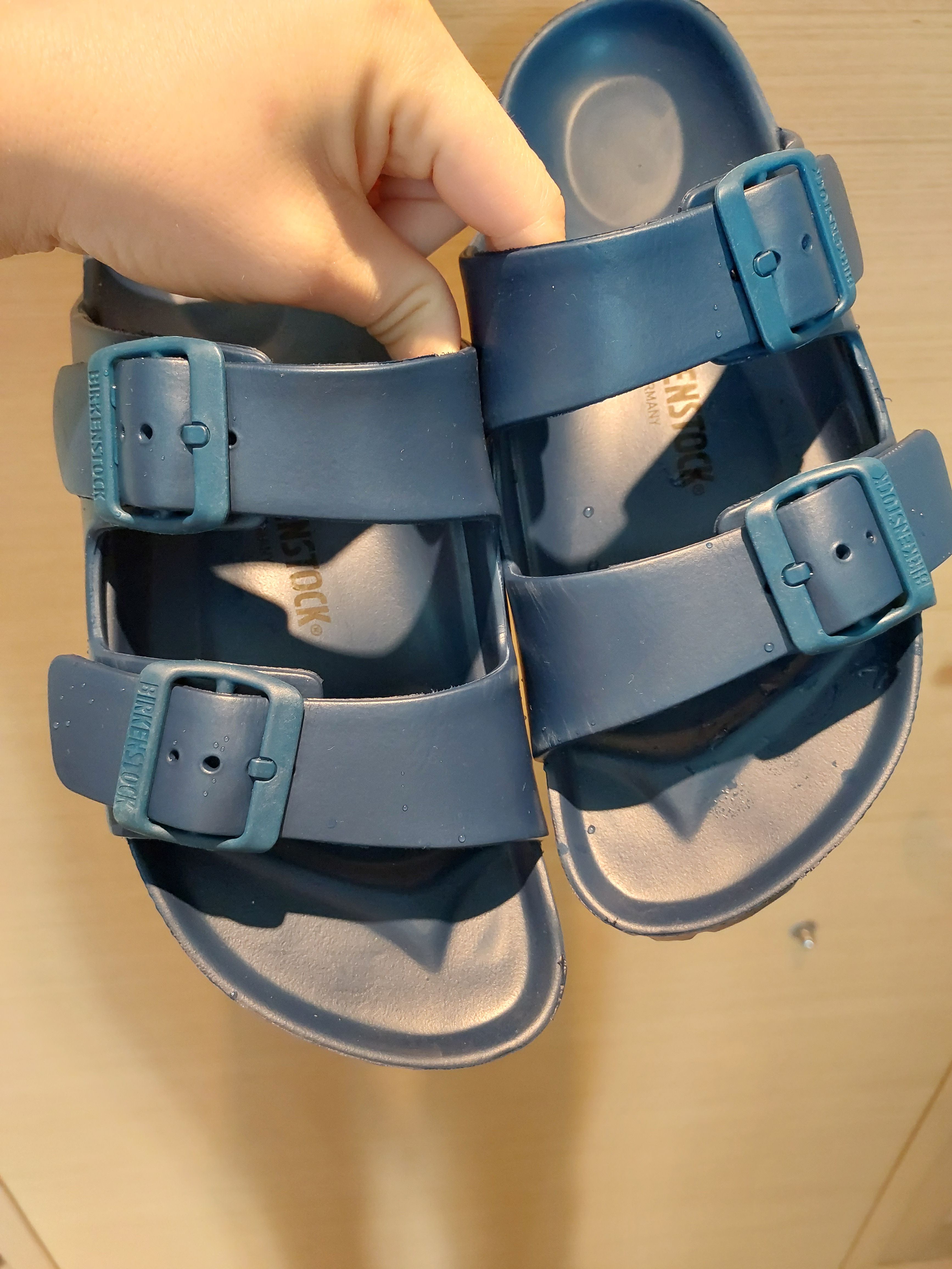 دمپایی بیرکن استاک اورجینال Birkenstock 1019142 Arizona Eva Women's Navy Blue Slippers photo review