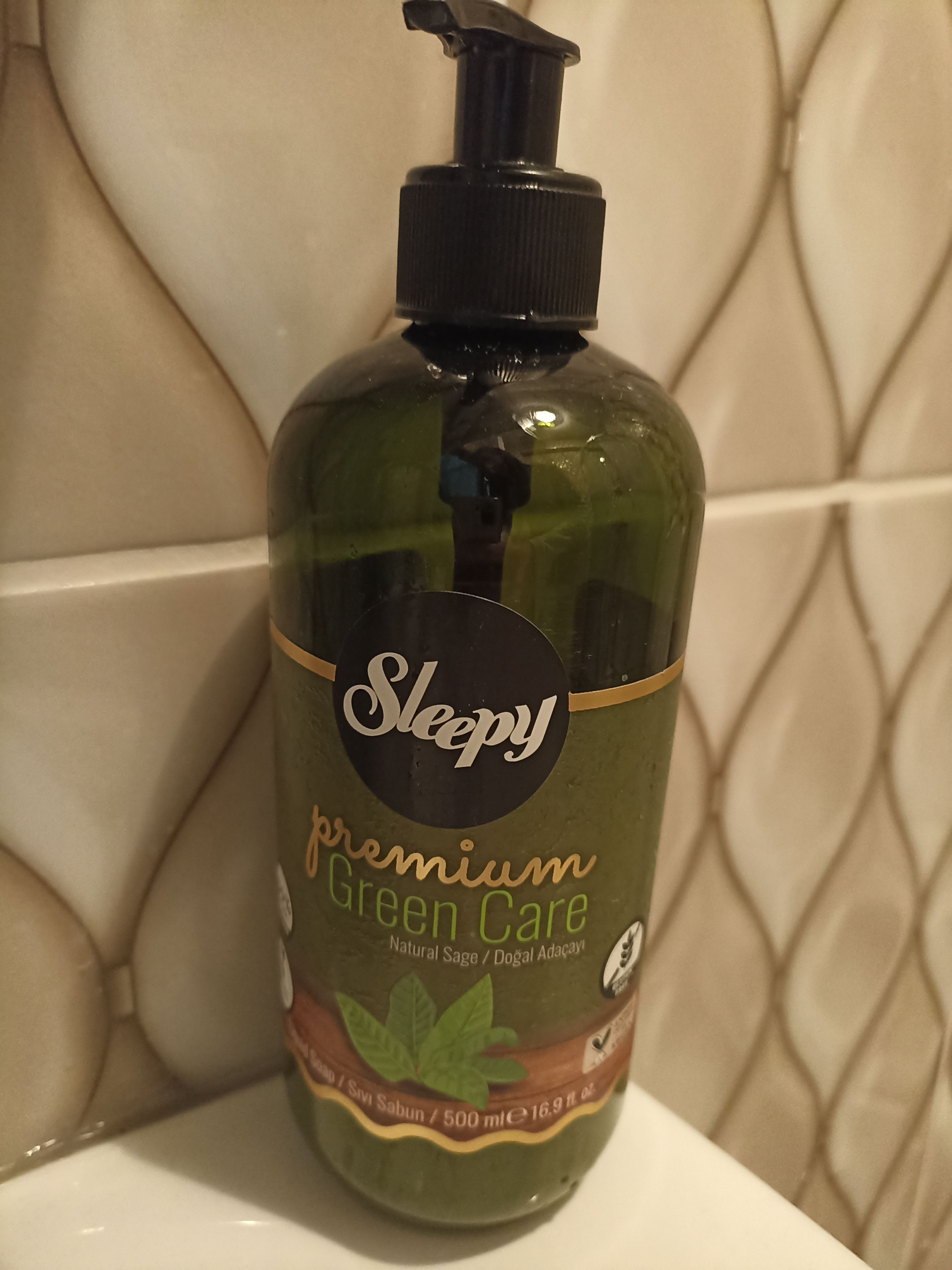 صابون مایع خواب آلود اورجینال Sleepy 8682241207503-3 Premium Green Care Series Liquid Soap 3x500 Ml photo review
