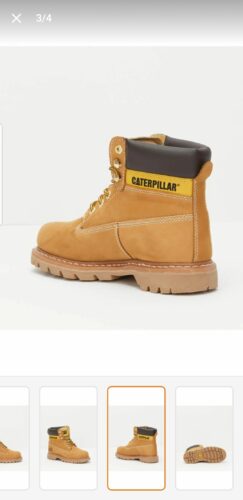چکمه کاترپیلار اورجینال Caterpillar 015G100095_H04-27 Colorado Women's Yellow Nubuck Boots photo review