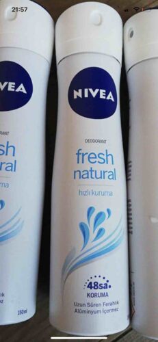 دئودورانت - رول آن نیووا اورجینال NIVEA SET.NVE.140 Women's Spray Deodorant Fresh Natural 150ml, 48 Hours Protection Against Sweat Odor, Freshness, X3 Pieces photo review