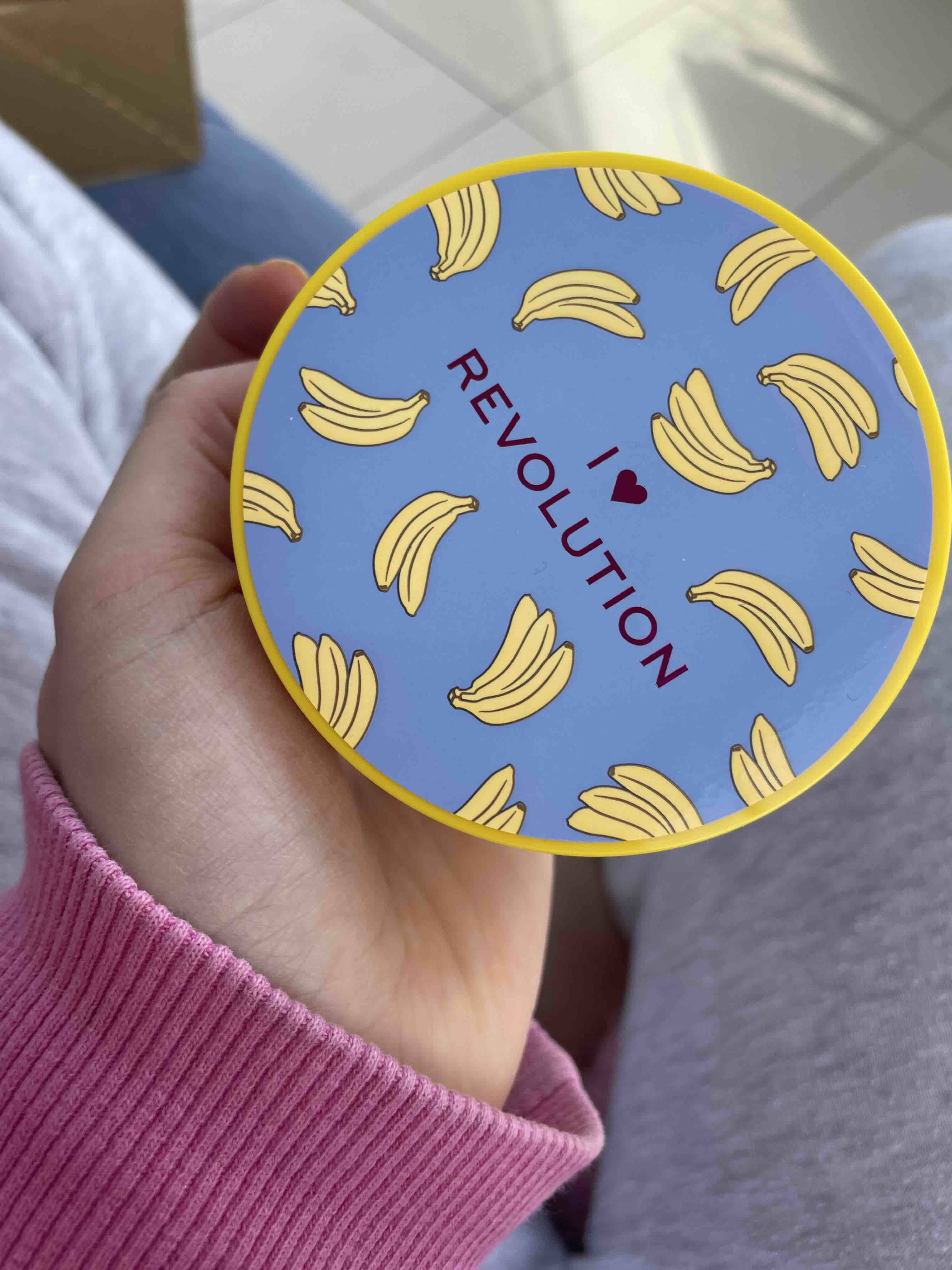 پودر من رولوشن قلبم اورجینال I Heart Revolution  TYC00271183638 Loose Baking Shine Banana Powder photo review