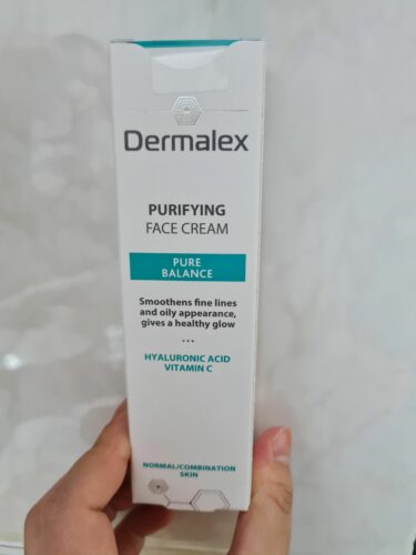 کرم صورت درمالکس اورجینال dermalex 5400951990347 Pure Balance Smoothing and Brightening Face Cream 50ml photo review