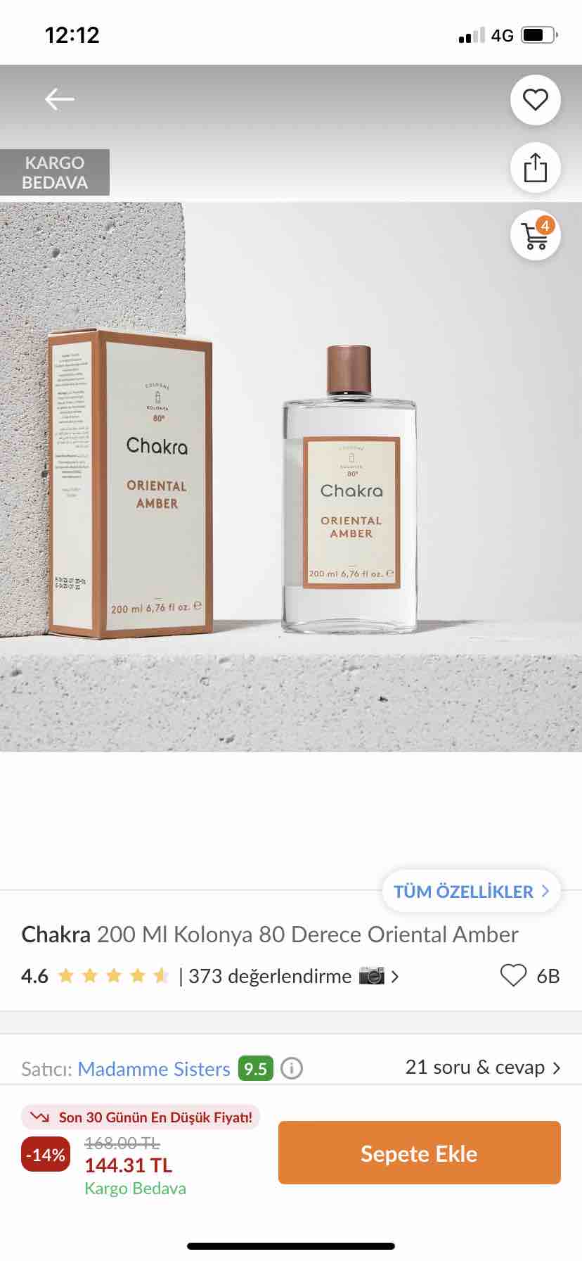 ادکلن چاکرا اورجینال Chakra CD202KOZ002-1 Cologne 200 ml Oriental Amber photo review
