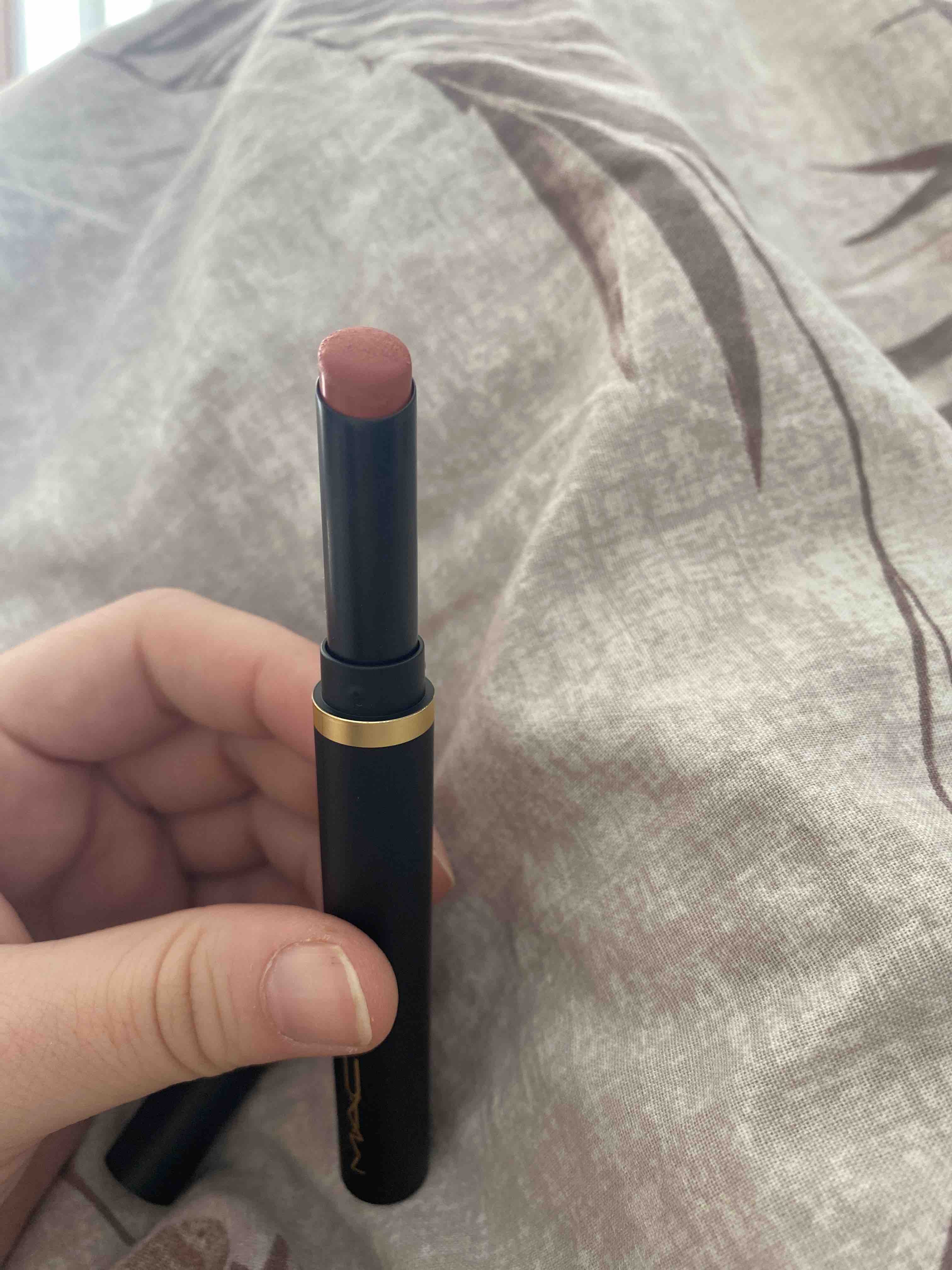 رژ لب ماک اورجینال Mac 99908 Powder Kiss Velvet Blur Slim Stick Lasting Up to 12 Hours Matte Finish Lipstick Mull It Over 2 G photo review