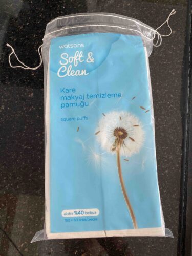 پنبه واتسون اورجینال Watsons SETW096 Square Makeup Removal Cotton 150 60 Pieces photo review