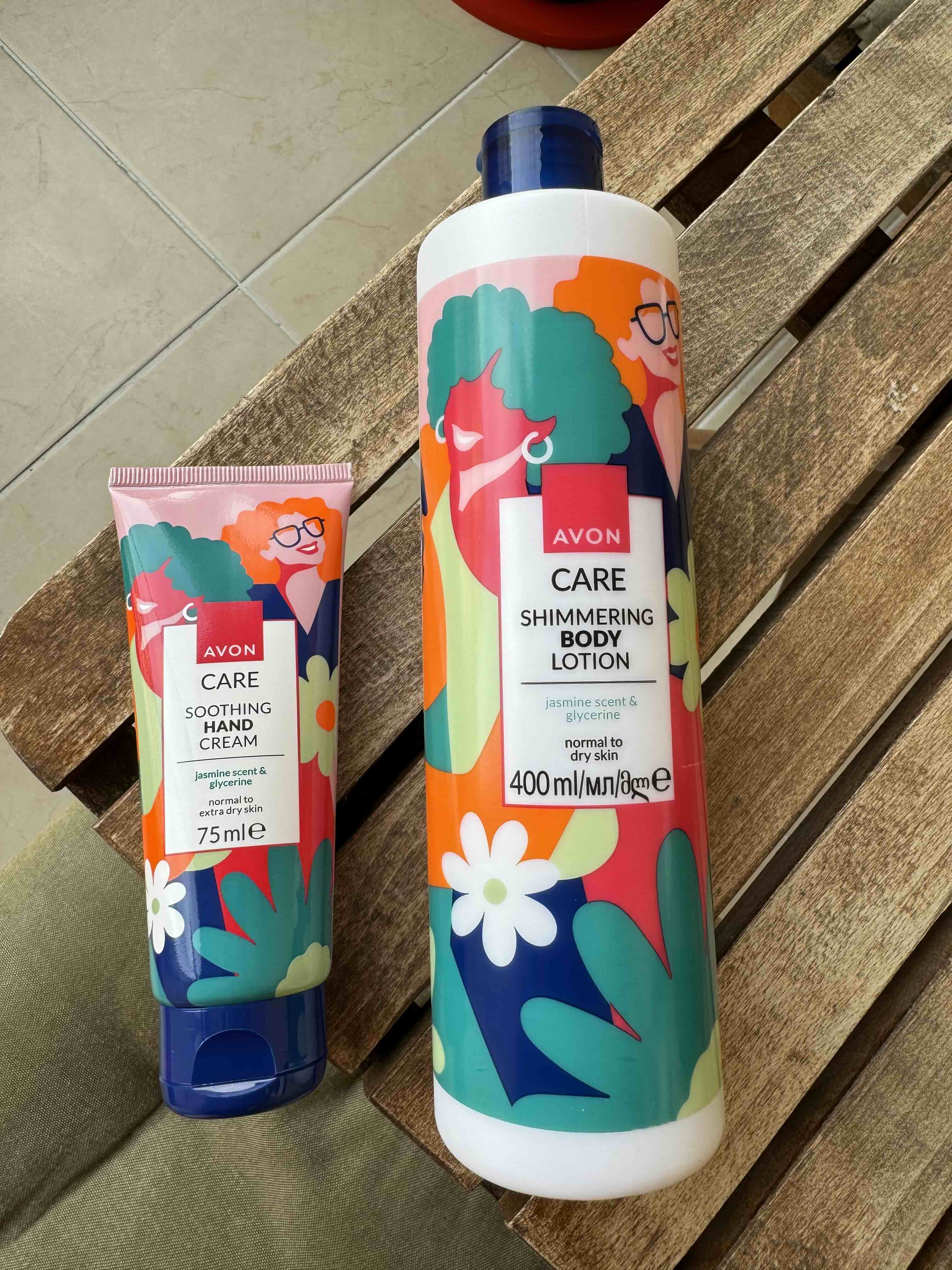 کرم بدن آوون اورجینال Avon MPACK3181 Care Shimmering Jasmine Scented Cream Package with Glycerin photo review