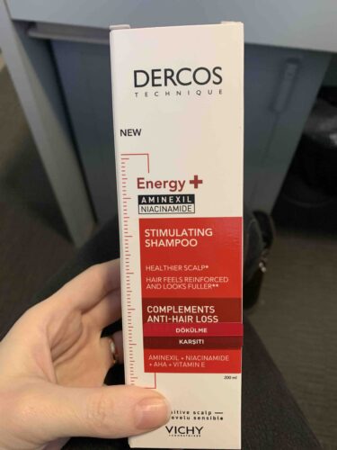 شامپو ویشی اورجینال Vichy 3337871311292 Dercos Energy Strengthening & Volumizing Shampoo Against Hair Loss 200 ml photo review
