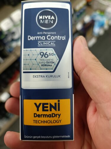 دئودورانت - رول آن نیووا اورجینال NIVEA 98569 MEN Derma Control Clinical Men's Roll-on Deodorant 50 ml, 96 Hours Anti-perspirant Protection photo review