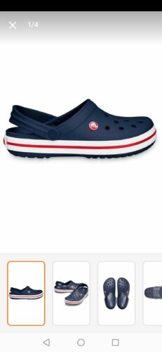 دمپایی کراکس اورجینال Crocs 11016-410 Crocband Unisex Navy Blue Slippers photo review