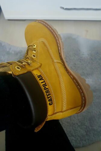 چکمه کاترپیلار اورجینال Caterpillar 015G100095_H04-27 Colorado Women's Yellow Nubuck Boots photo review