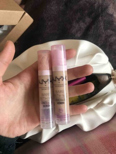 کانسیلر  پروفشنال میکاپ BWMKPTCSRM NYX Professional Makeup اورجینال Bare With Me Concealer Serum 02 Light Concealer photo review