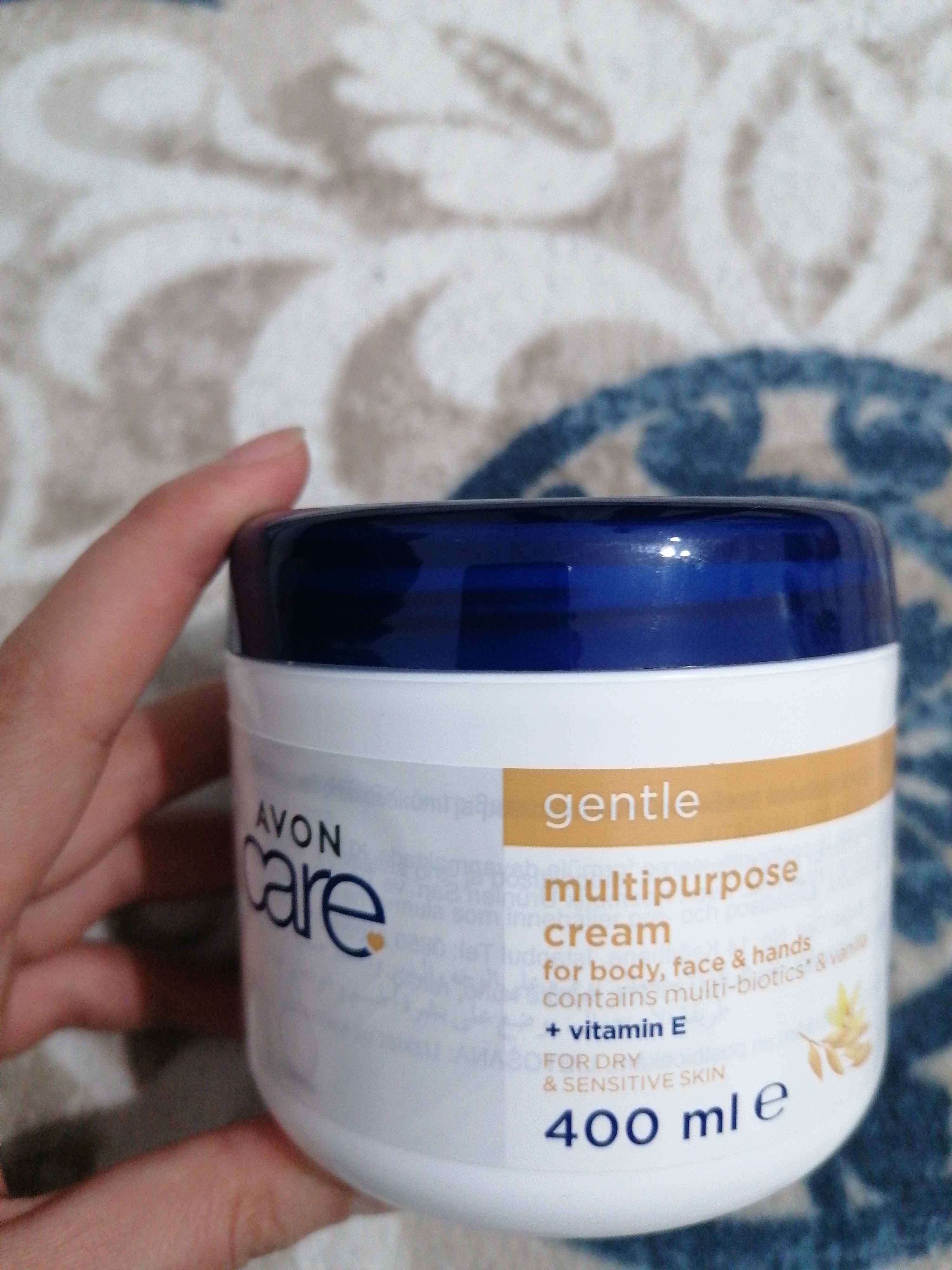 کرم بدن آوون اورجینال Avon KREM2316_rollback_1731004712010 Care Gentle Multi-Biotics & Vanilla Containing Vitamin E Multi-Purpose Cream for Dry Skin 400 Ml. photo review