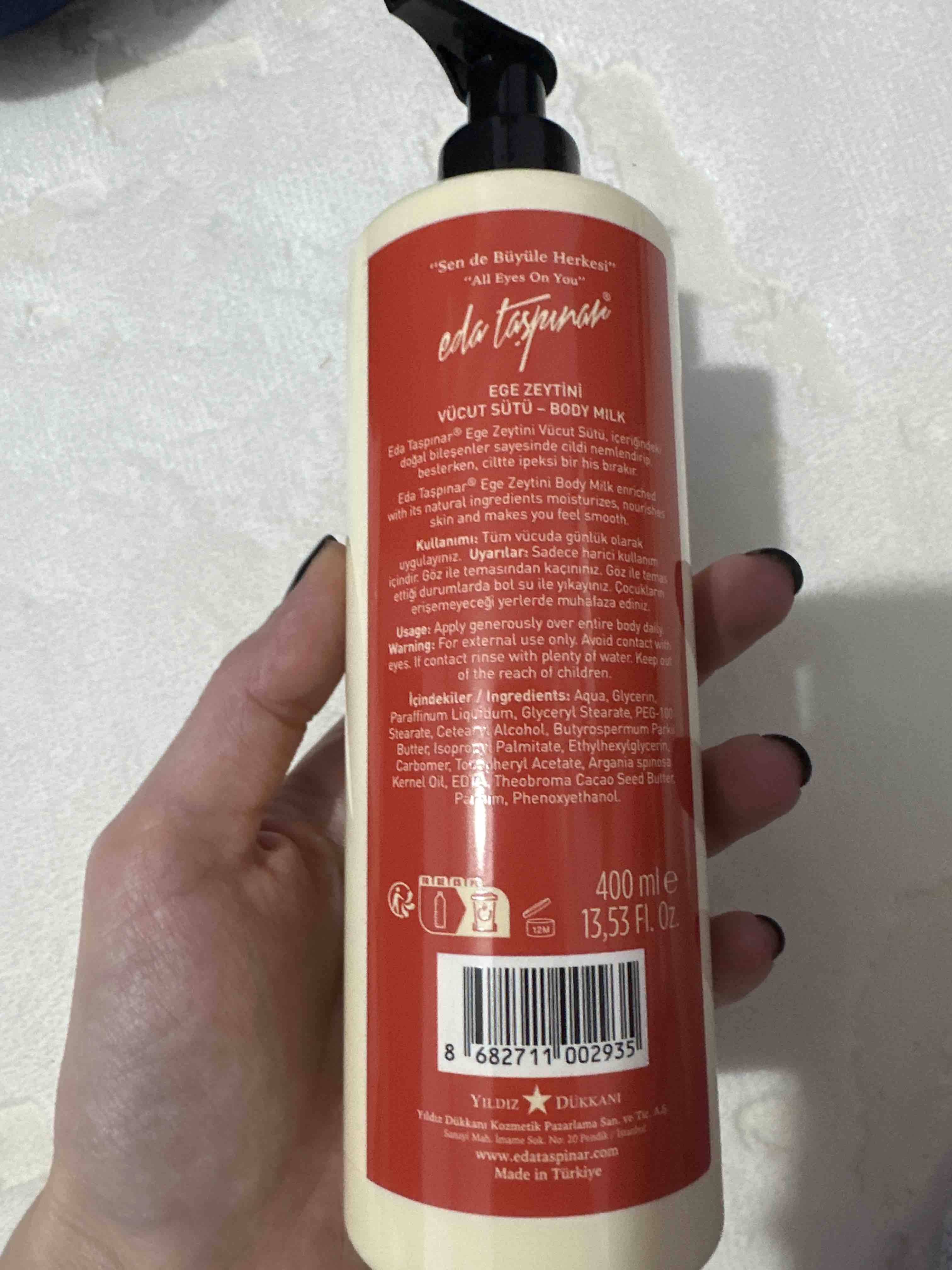 کرم بدن ادا تاسپینار اورجینال Eda Taşpınar EDA-00204 Aegean Olive Intensive Moisturizing Body Lotion 400ml (EGX87) photo review