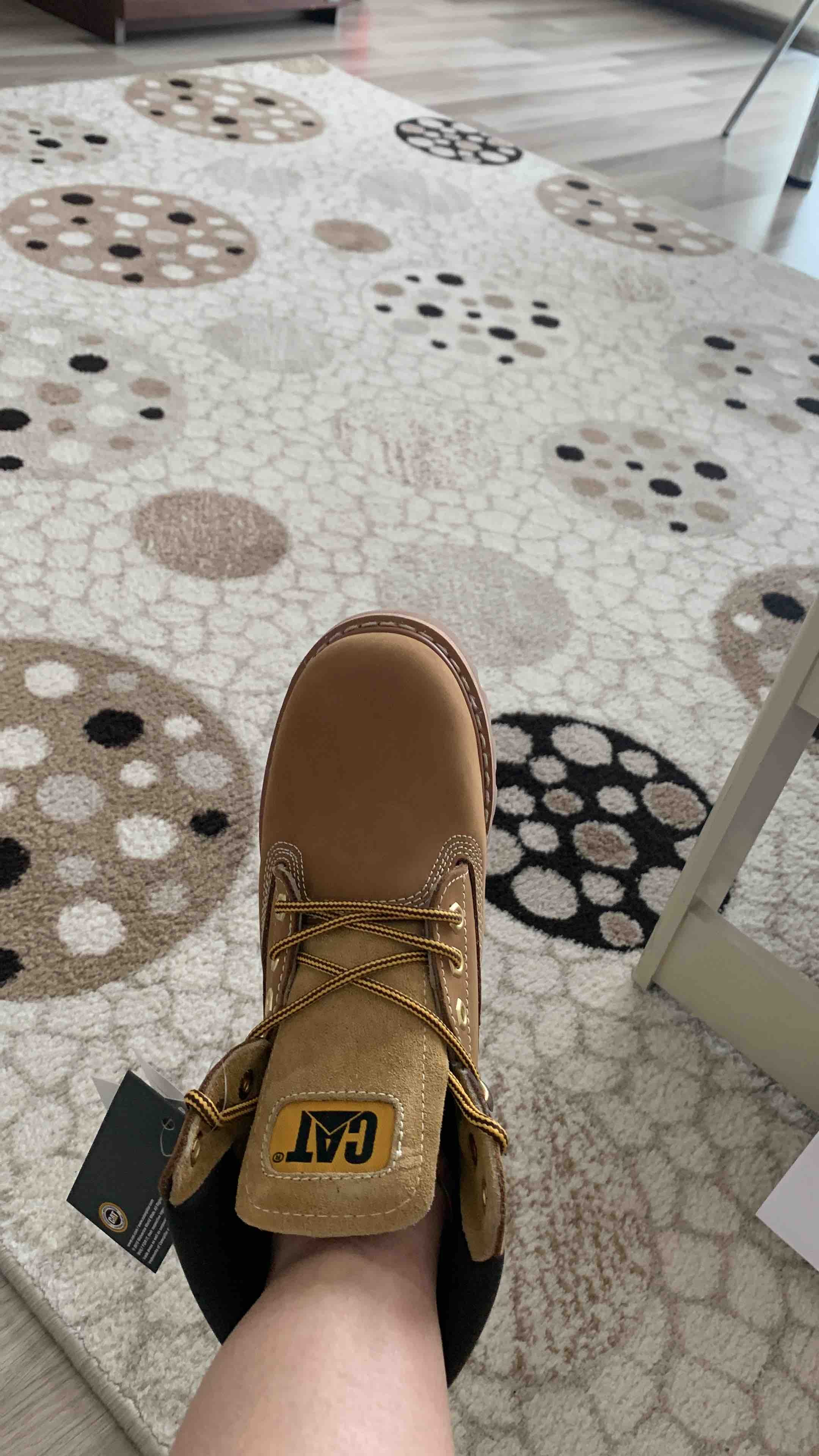 چکمه کاترپیلار اورجینال Caterpillar 015G100095_H04-27 Colorado Women's Yellow Nubuck Boots photo review