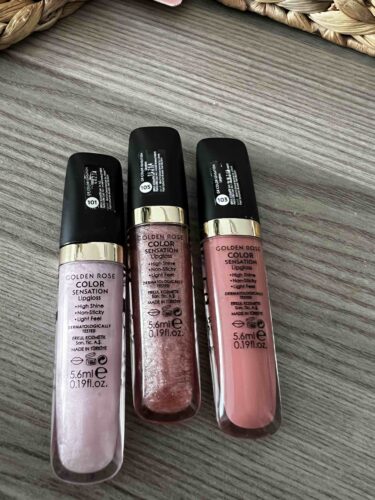 رژ لب گلدن رز اورجینال Golden Rose RGCS Color Sensation Lipgloss No: 101 Light Pink - Colorful Lip Gloss - 8691190704018 photo review