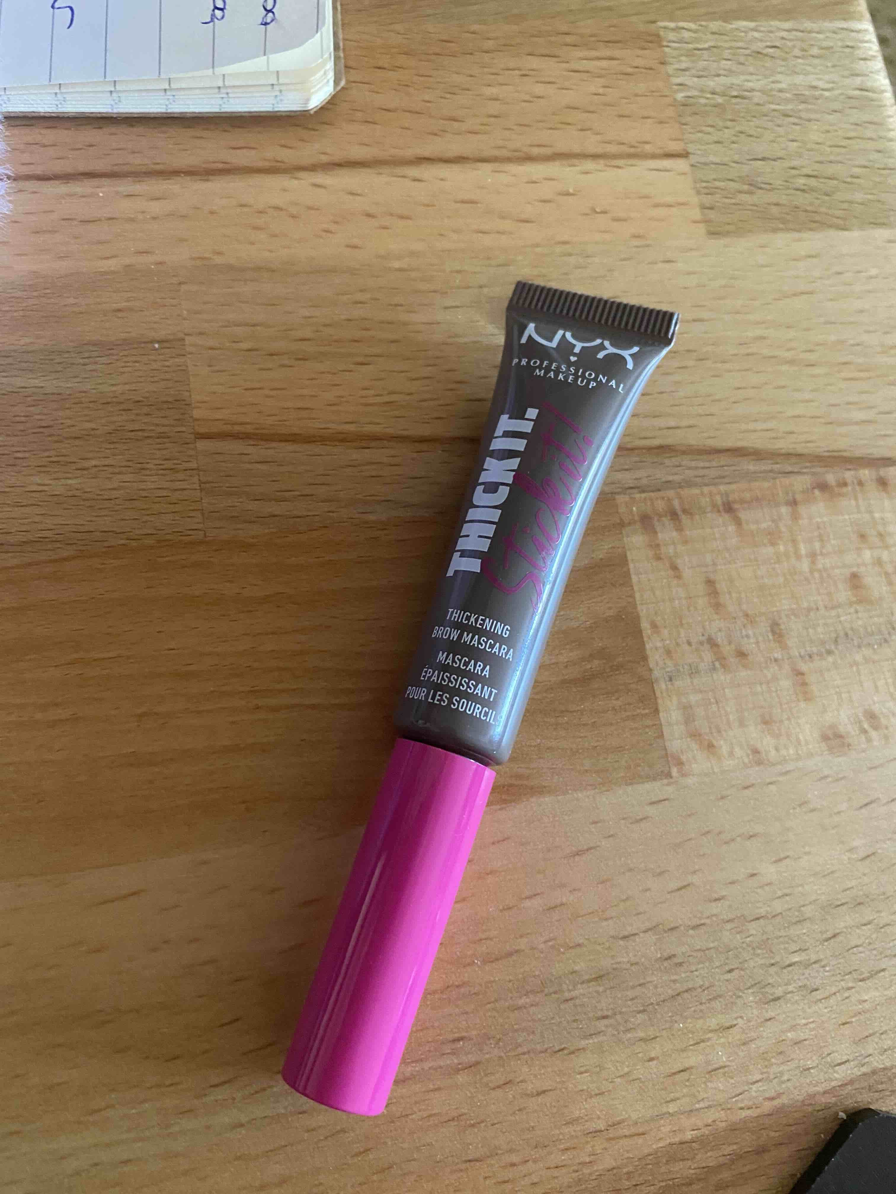 ریمل ابرو پروفشنال میکاپ اورجینال NYX Professional Makeup THCKSTCK Thick It. Stick It! Eyebrow Mascara Cool Ash Brown photo review