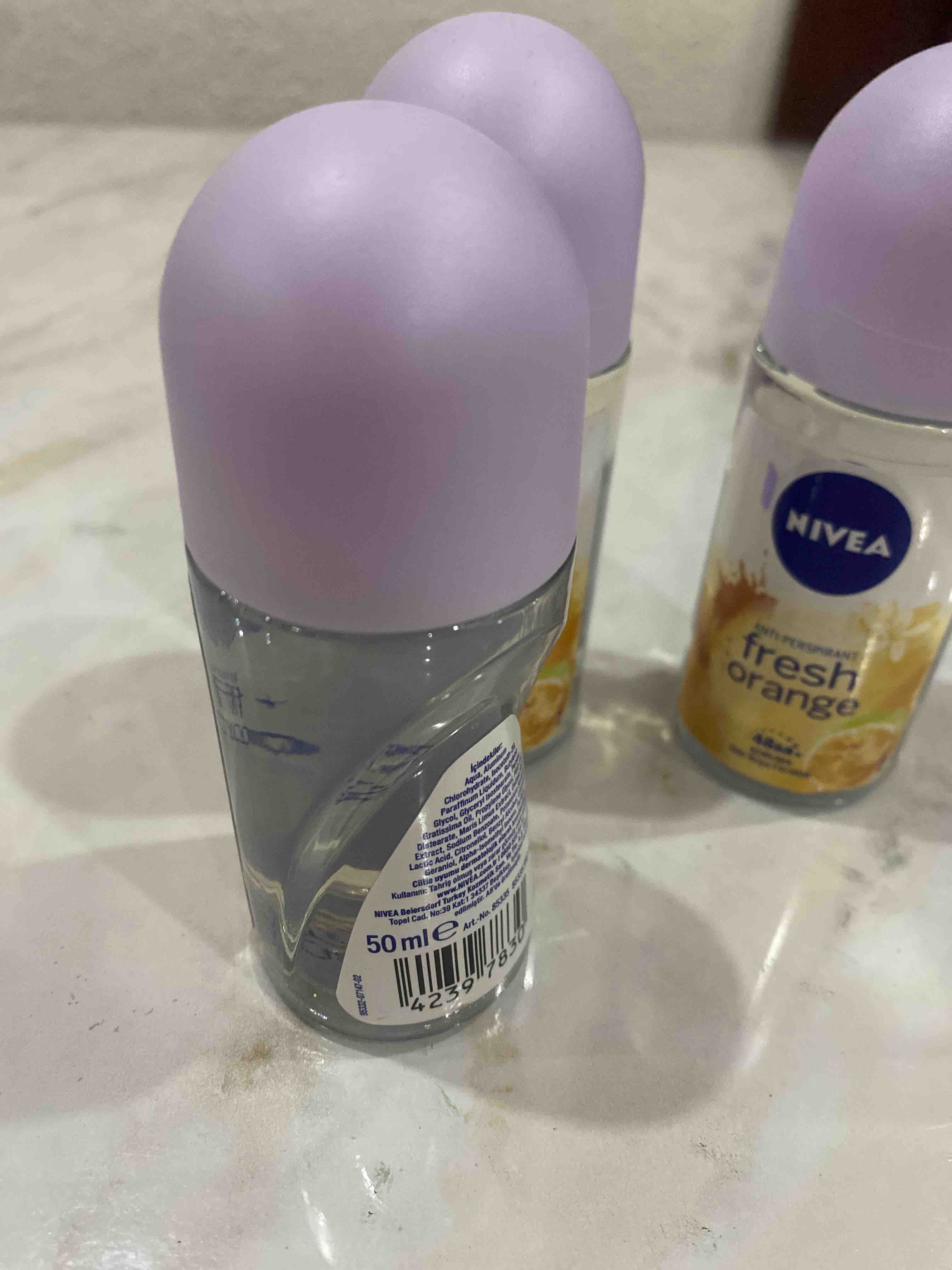 دئودورانت - رول آن نیووا اورجینال NIVEA SET.NVE.461 Women's Roll-on Deodorant Fresh Orange 50ml, 48 Hours Anti-perspirant Protection, Orange Scent, X3 Pieces photo review