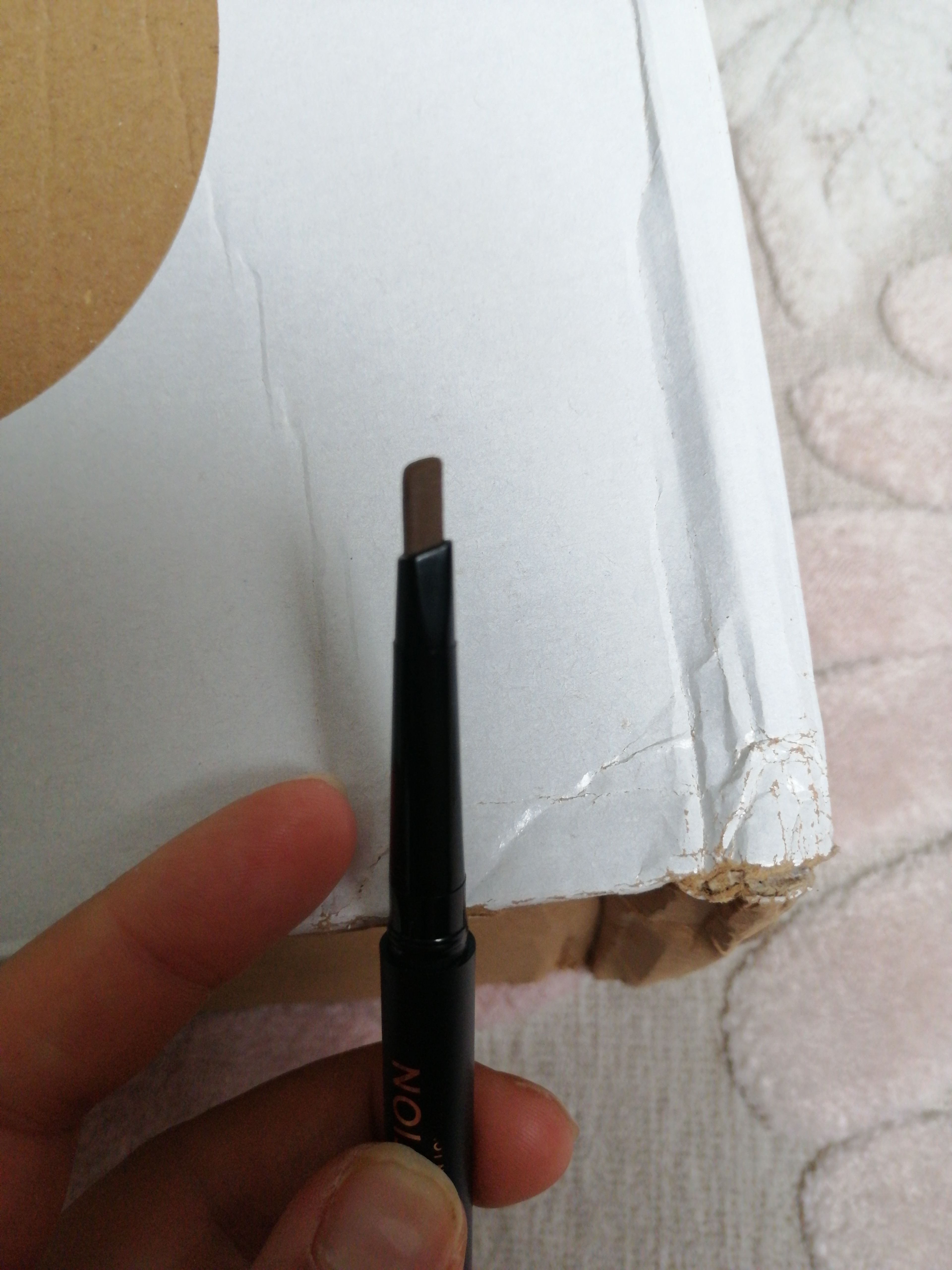 مداد ابرو و سایه ابرو رولوشن اورجینال Revolution 5057566039710 Duo Define Light Brown Eyebrow Liner photo review