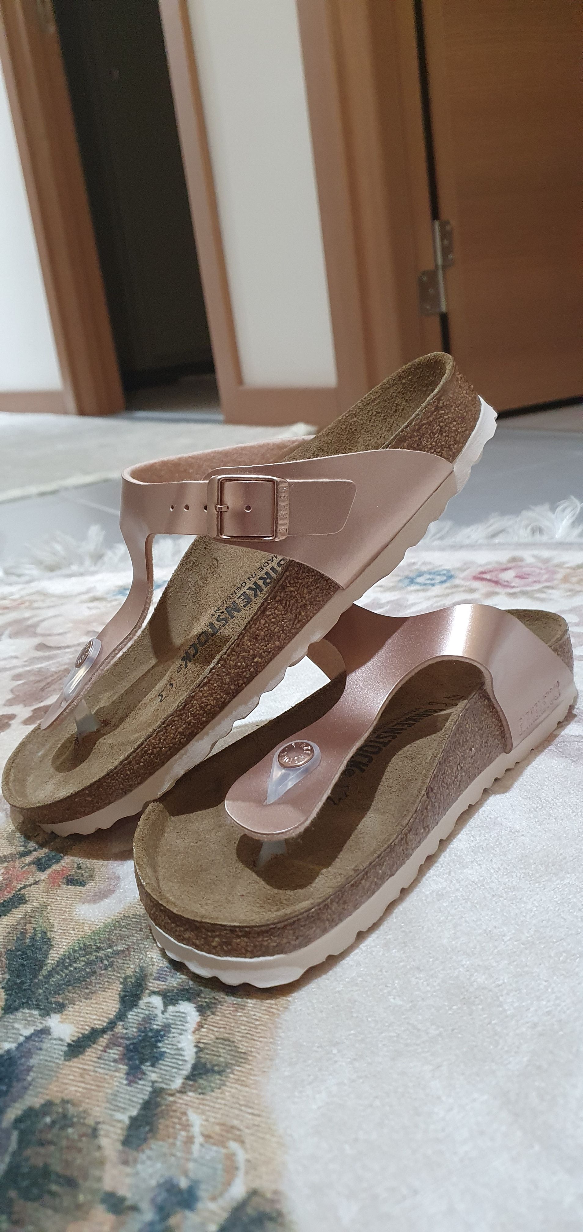 دمپایی بیرکن استاک اورجینال Birkenstock C-BST1012525G0217 Gizeh Bf Women's Slippers photo review