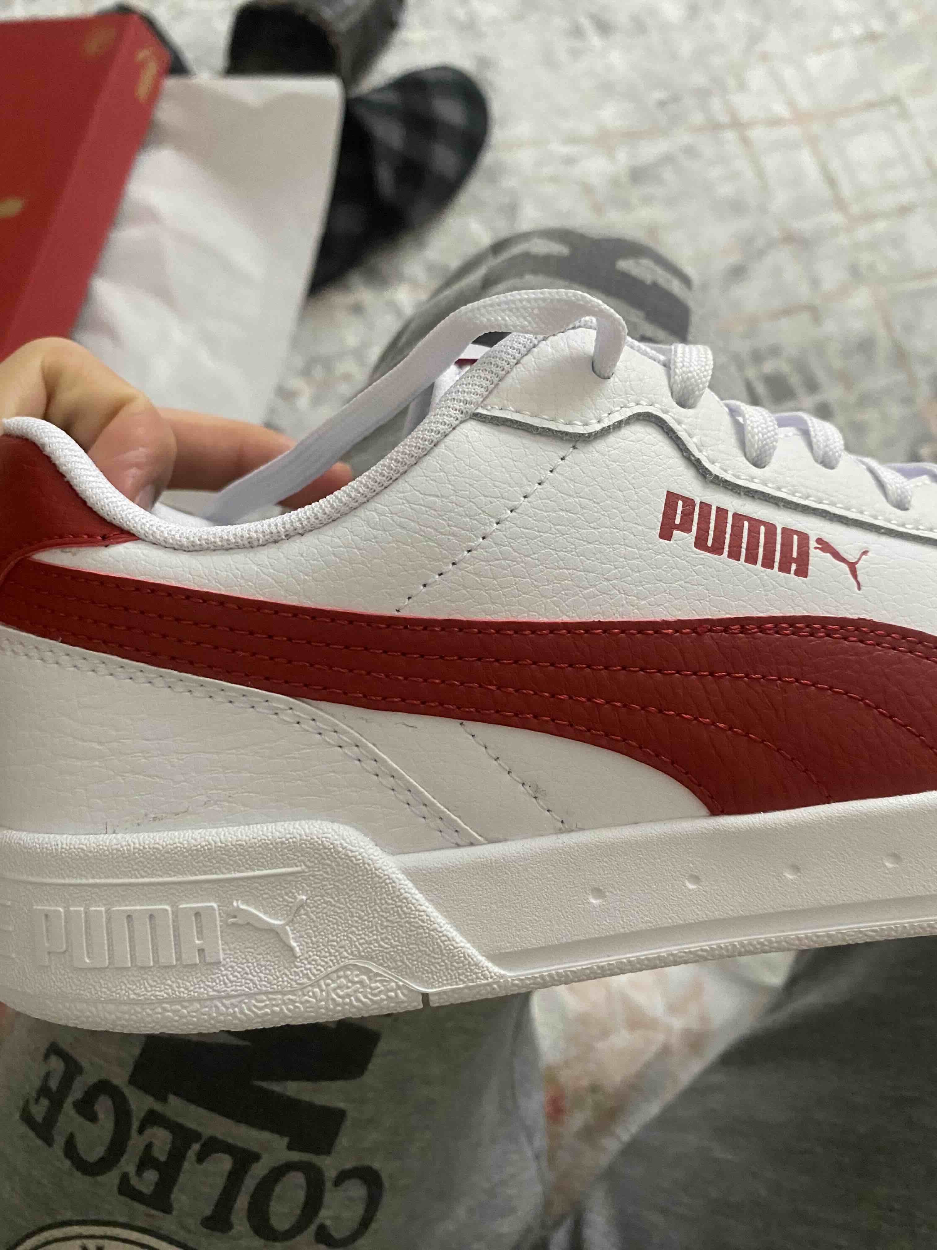 اسنیکر پوما اورجینال Puma 36986318 Caracal Dahlia Men's White Sports Shoes (369863-18) photo review