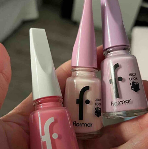 لاک ناخن فلورمار اورجینال Flormar 9053033 Pearlescent Shiny Nail Polish (WHITE) - Pearly Nail Enamel - Pl308 Snow Glam - 8682536035446 photo review