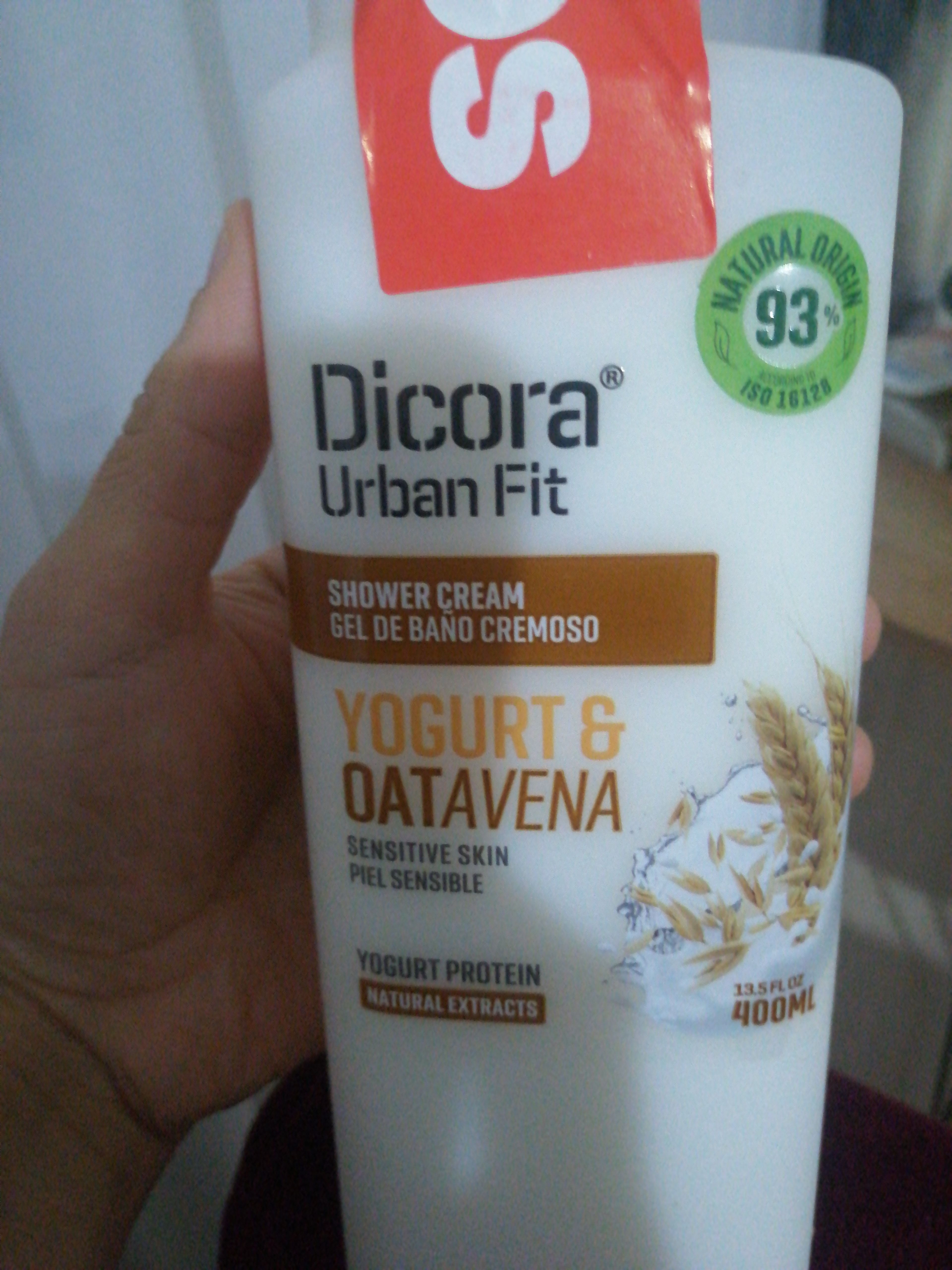 ژل و کرم دوش دکورا اوربن فیت اورجینال DICORA URBAN FIT SETW157 Vitamin B Yogurt And Oat Fit Shower Gel 400 ml photo review