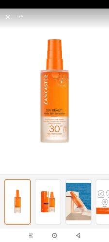 ضد آفتاب بدن لنکاستر اورجینال Lancaster 72 Sun Beauty Sun Protective Water Spf 30 150 ml photo review