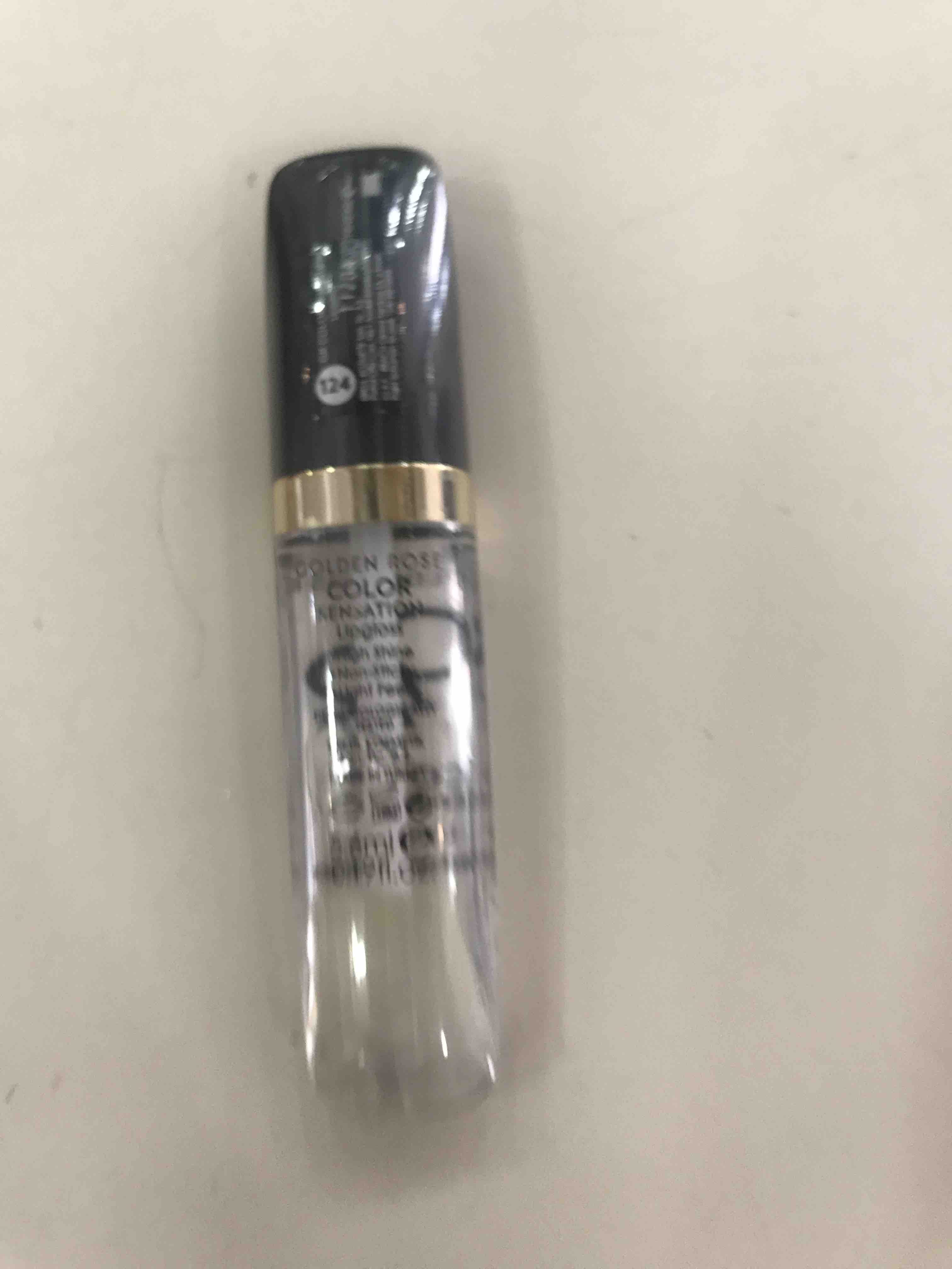رژ لب گلدن رز اورجینال Golden Rose RGCS Color Sensation Lipgloss No: 124 Transluent - Colorful Lip Gloss - 8691190704247 photo review
