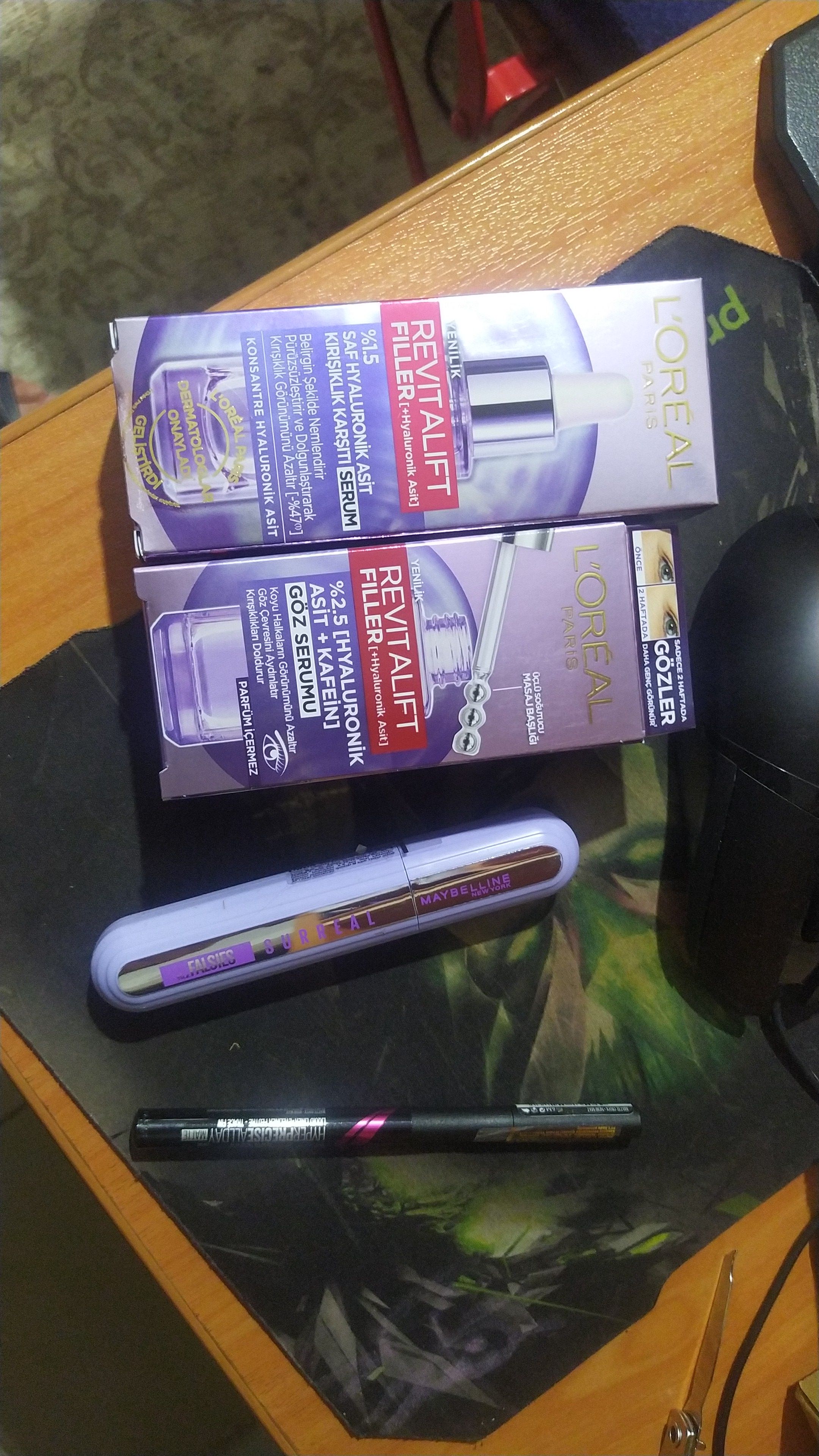 ست آرایشی میبلین نیویورک اورجینال Maybelline New York PKTFLSSRRLHYPRPRS Falsies Surreal Mascara & Hyper Precise All Day Eyeliner - 701 Matte Onyx - Matte Black photo review