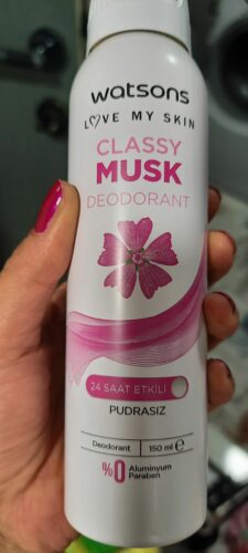 دئودورانت - رول آن واتسون اورجینال Watsons 23999007551643 Classy Musk 24 Hour Effective Powder-Free Deodorant Spray 150 ml photo review