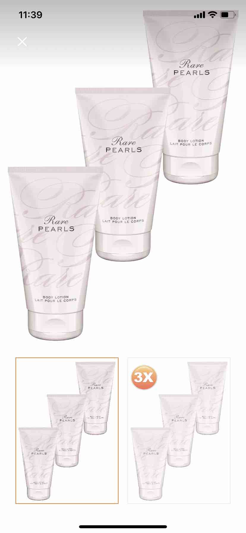 کرم بدن آوون اورجینال Avon KREM0024-3 Rare Pearls Women's Body Lotion 125 Ml. Set of Three photo review