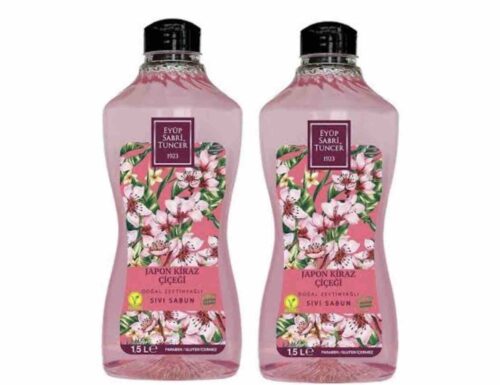 صابون مایع ایوپ صبری تونسر اورجینال Eyüp Sabri Tuncer 101806 Japanese Cherry Blossom 1.5lt Liquid Soap with Natural Olive Oil, Japanese photo review