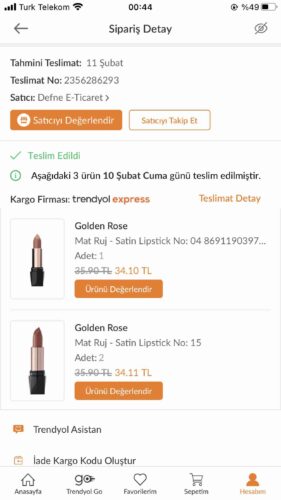 رژ لب گلدن رز اورجینال Golden Rose GRSTNLPSTCK Satin Lipstick No:15 - Lipstick - 8691190397852 photo review