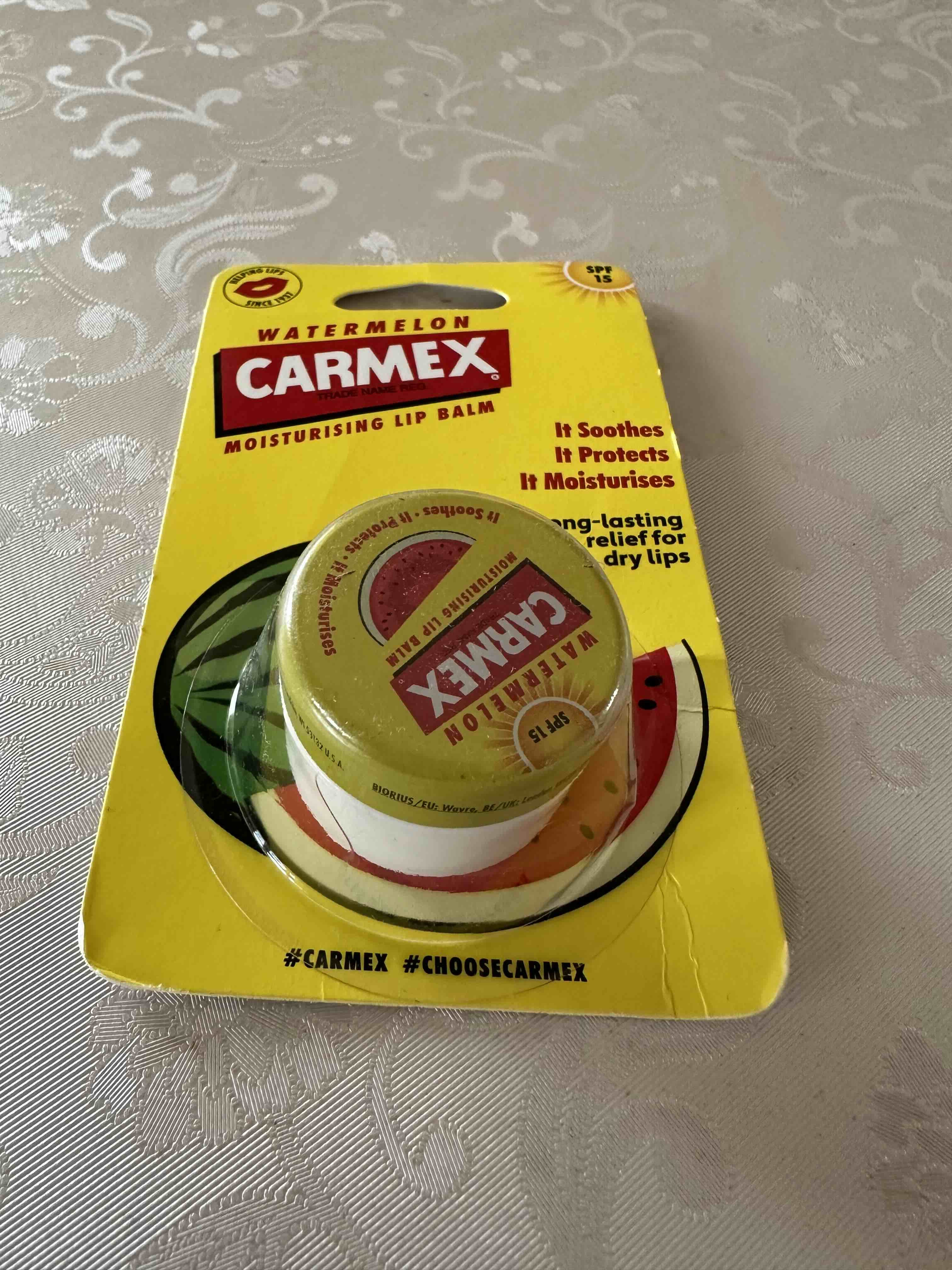 براق کننده لب کارمکس اورجینال Carmex 83078010980 Jar Lip Balm Watermelon Spf15 7.5g photo review