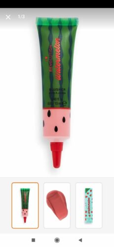 رژگونه من رولوشن قلبم اورجینال I Heart Revolution  5057566587310 I Heart Rev. Watermelon Dewy Tint Blush Juicy photo review