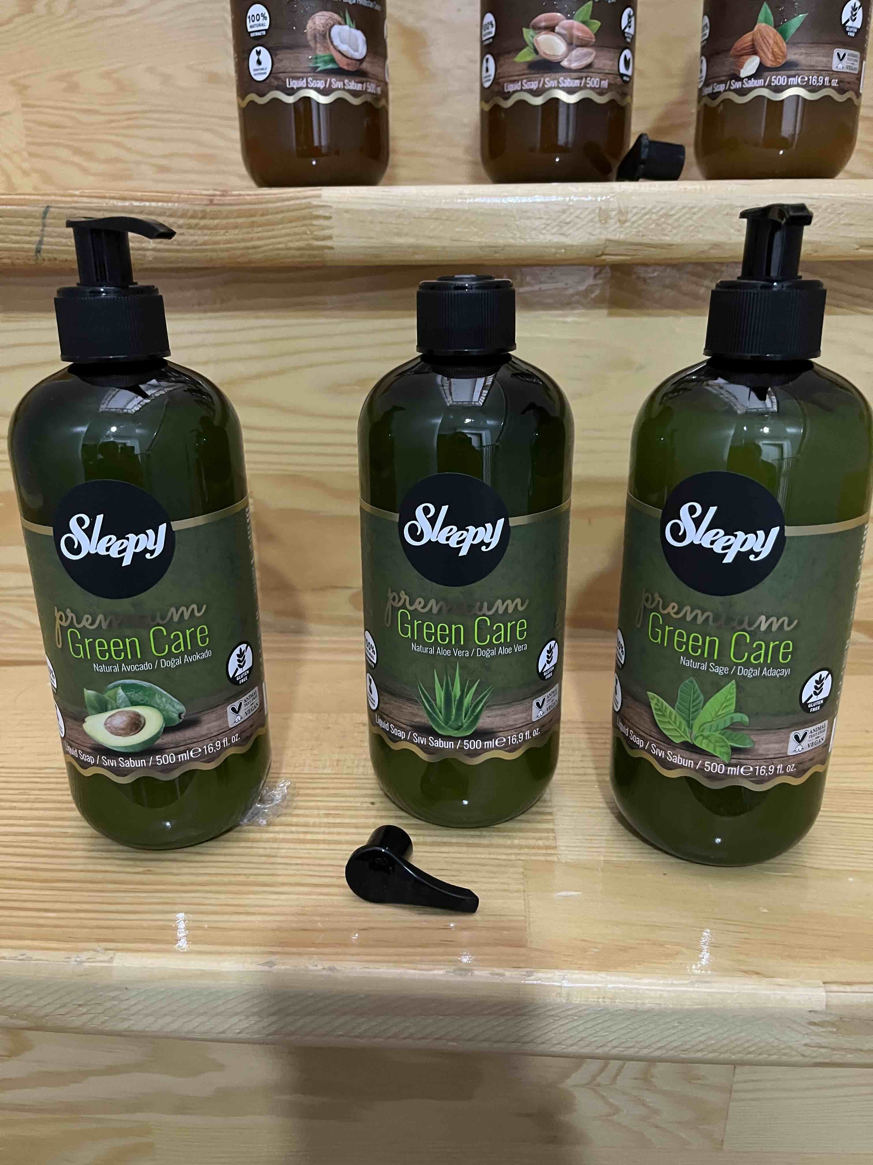 صابون مایع خواب آلود اورجینال Sleepy 8682241207503-3 Premium Green Care Series Liquid Soap 3x500 Ml photo review