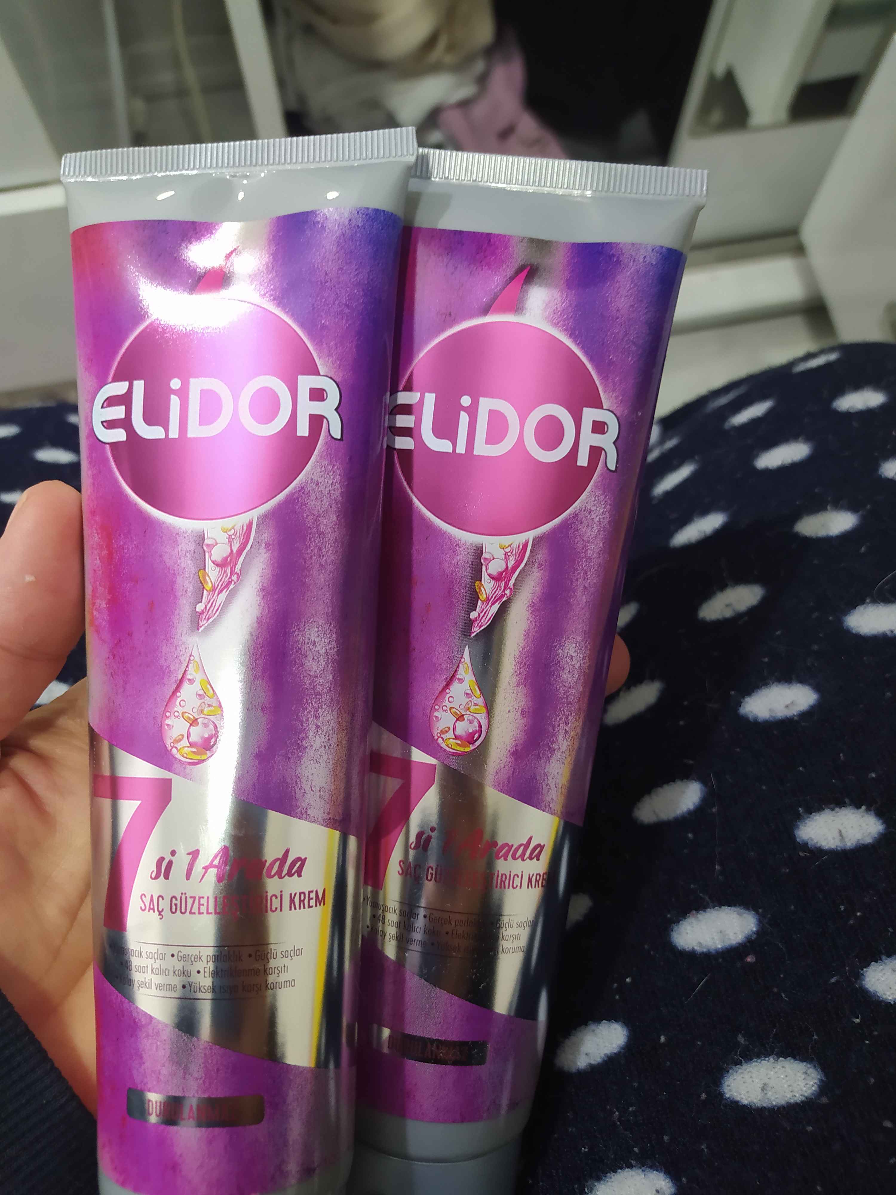 نرم کننده مو الیدور اورجینال Elidor SET.UNİ.1761 7 in 1 Hair Beautifying Care Cream Contains Collagen 150 ml photo review