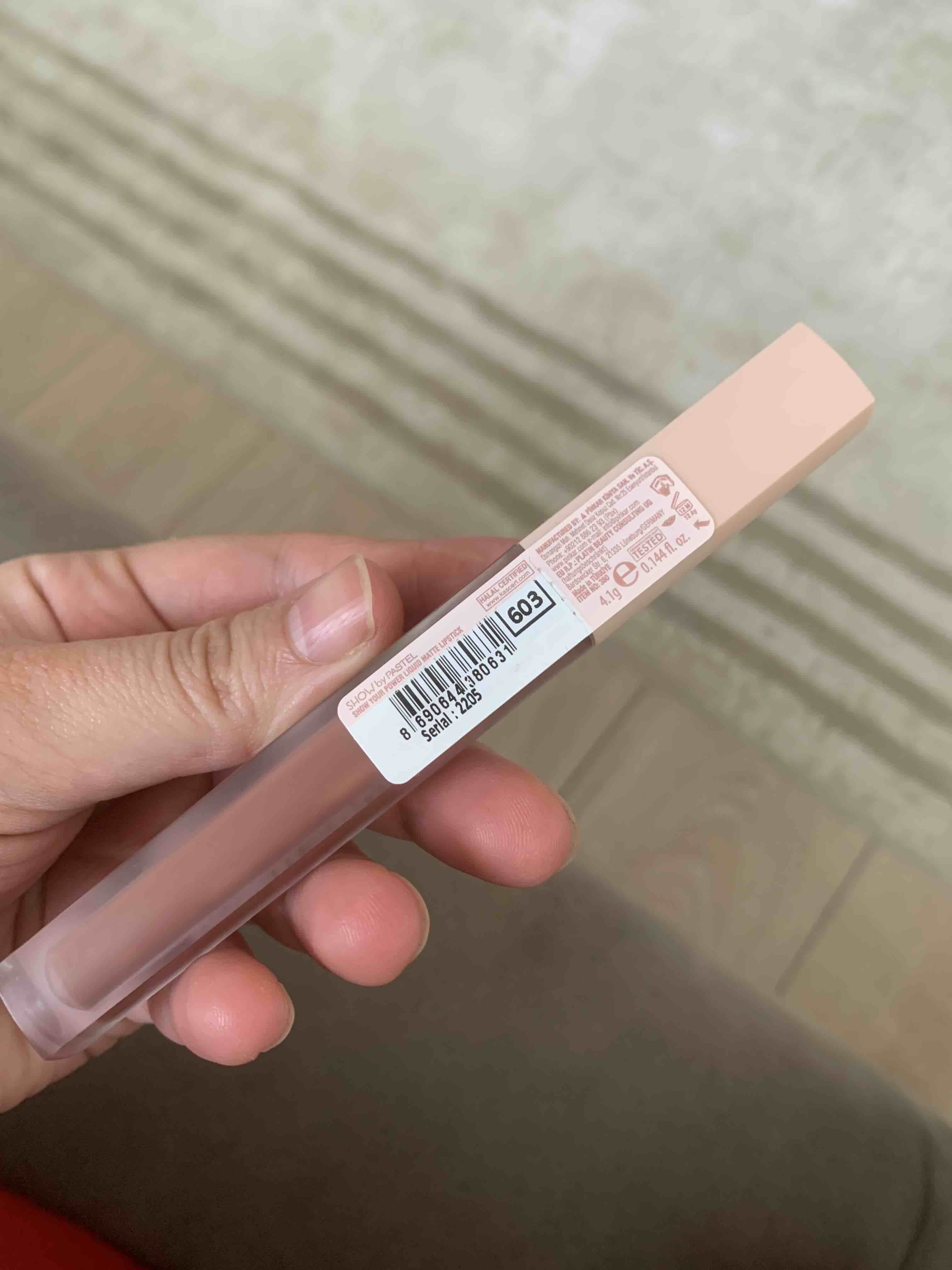 رژ لب شو بای پاستل اورجینال Show by Pastel 8690644380631 Your Power Liquid Matte Lipstick 603 photo review