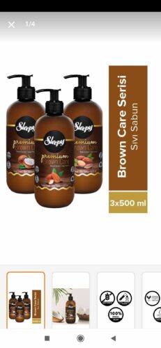 صابون مایع خواب آلود اورجینال Sleepy 8682241207503-3 Premium Green Care Series Liquid Soap 3x500 Ml photo review